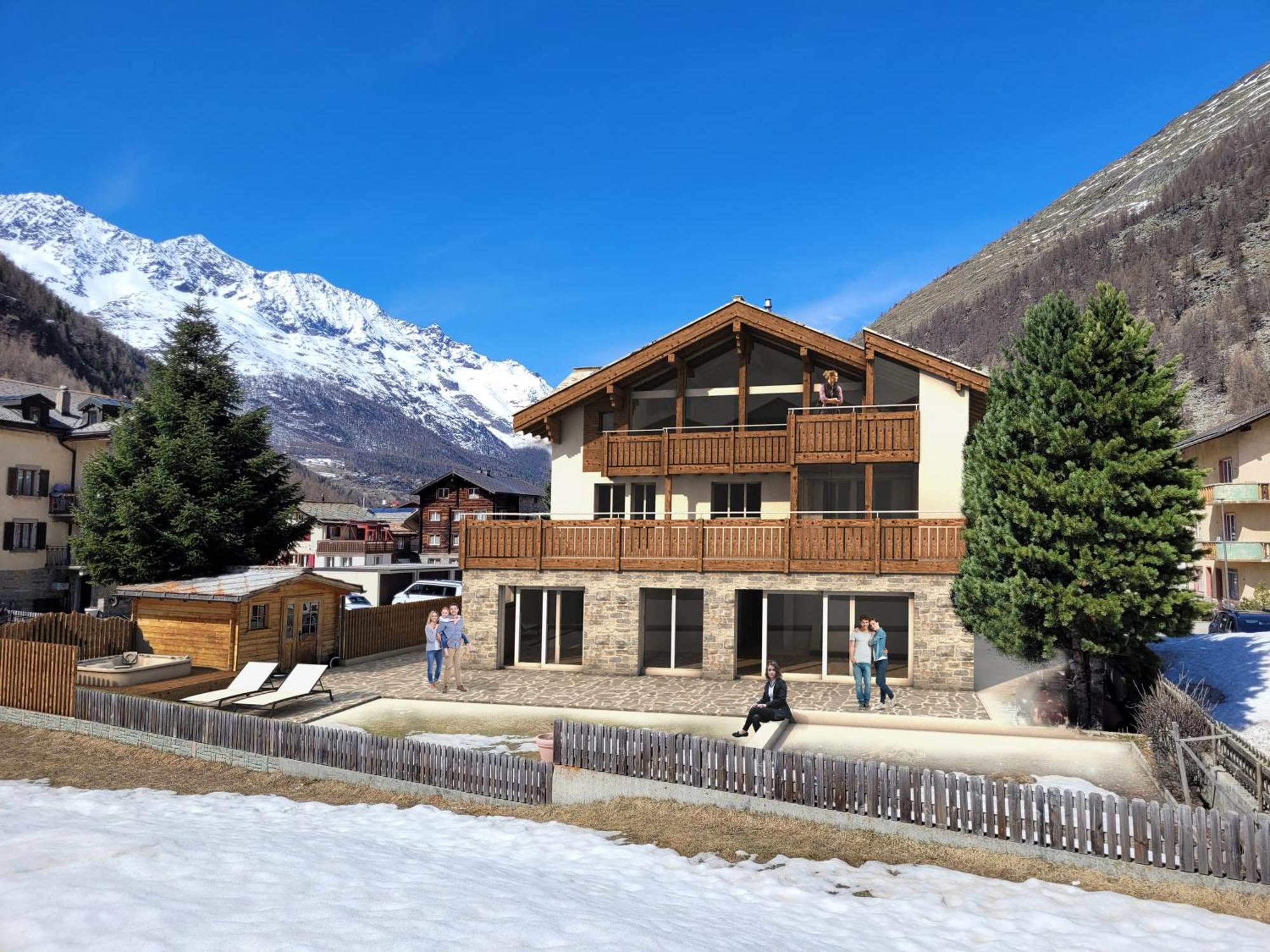 Chalet Wiesengrund Edelweiss 6P Saas-Almagell Exterior photo